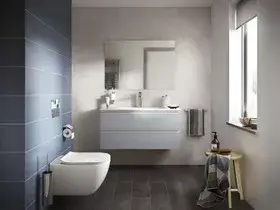 ALTERNA Pack WC suspendu Alterna Daily O2 courte sans bride avec abattant recouvrant Slim frein de chute declipsable Cedeo